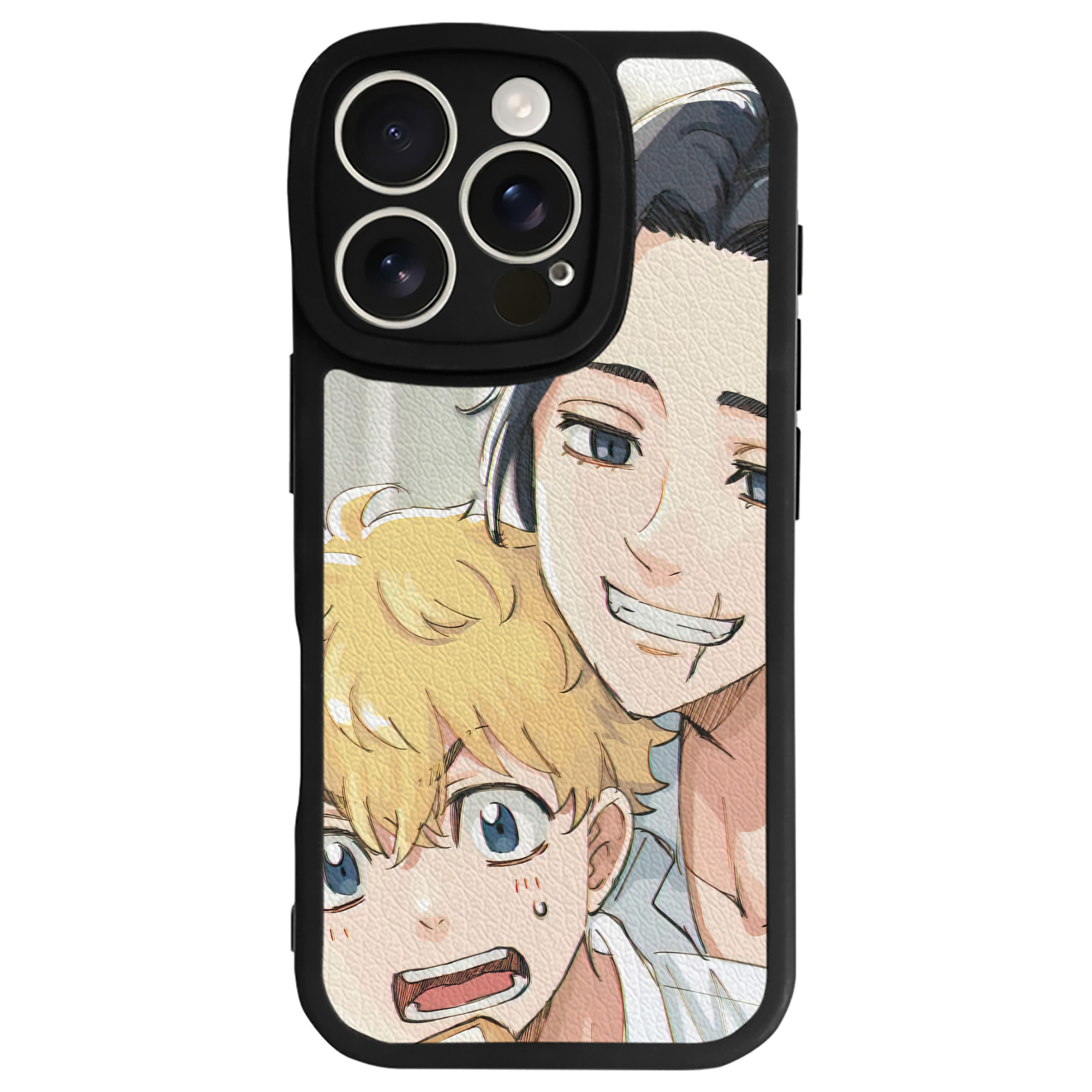 （画像用） 東京リベンジャーズ Tokyo Revengers 【iPhone 16シリーズ対応】シリコンスマホケース（レザー調） 材質：シリコン